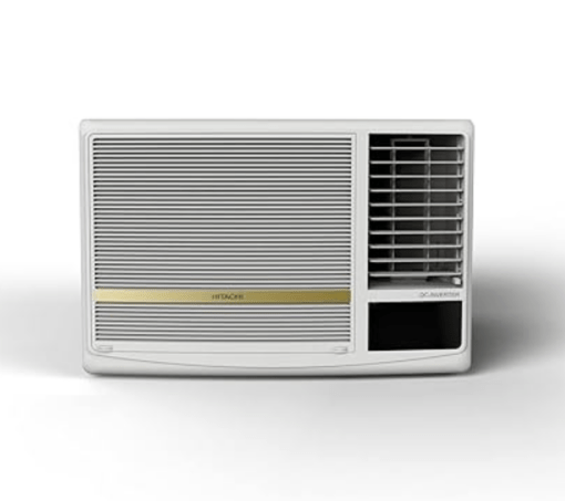 Hitachi 1.5 Ton 3 Star Xpandable Inverter Window AC (100% Copper, Dust Filter, 2023 Model, Shizuka, R32 RAW318HFEO, Gold)